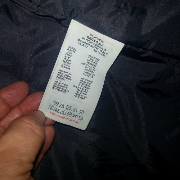 Geox Respira Jacket Coat Winter Parka Bomber Hooded Puffer XXL - Picture 14 of 15